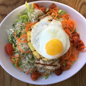 Gluten-free pineapple salad from The Counter Burger